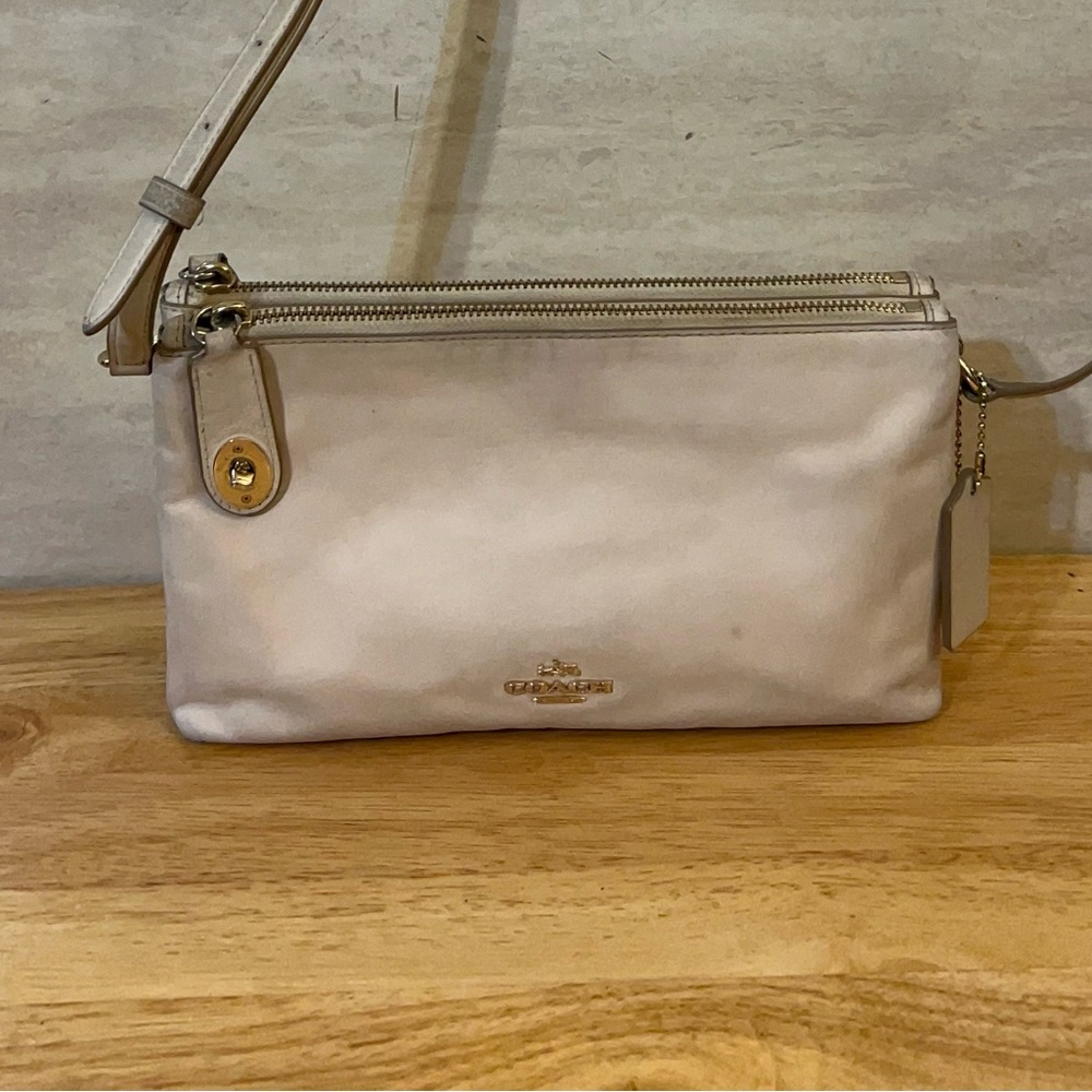 Coach Crosby Double Zip Smooth Calf Leather Crossbody - Picture 3 of 16